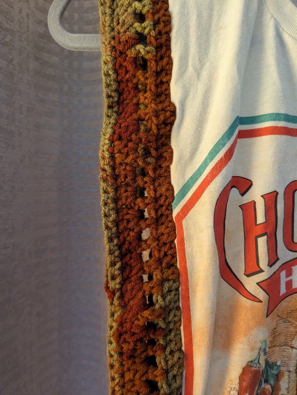 Cholula Tshirt/Tank With Crochet Sm/Med - Picture 3 of 6
